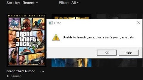 Unable to Launch your game, Please verify your game data GTAV Error Fixed [Grand Theft Auto V]