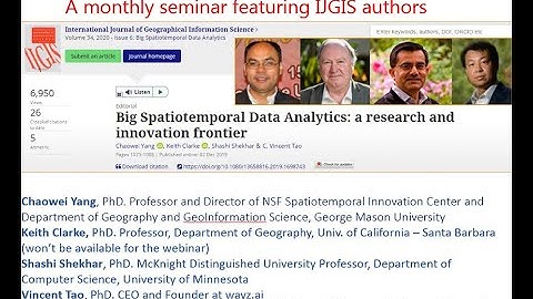 spatiotemporal big data analytics