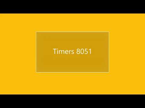 8051 Timer introduction