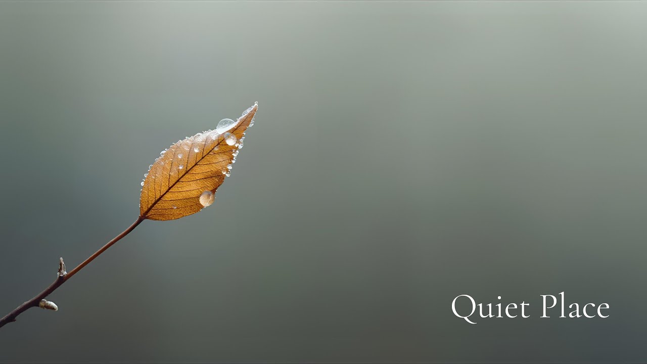 A Quiet Place to Be Still | Soft Piano & Ambient Sounds | Soaking worship instrumental