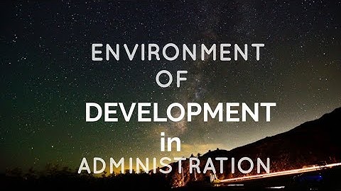 Development in Administration.