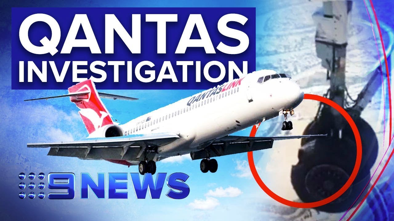 60 minutes makeover Safety checks on Q400 Dash 8 planes over burst tyres | Nine News Australia