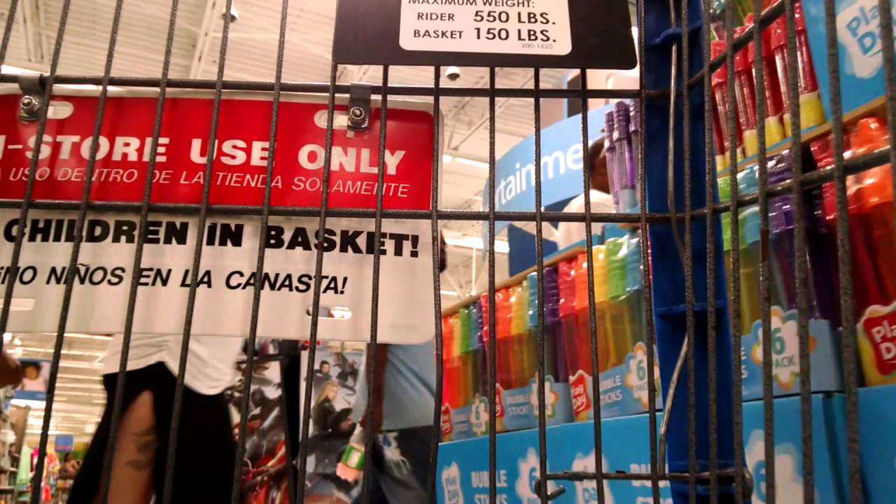 Walmart electric shopping cart YouTube