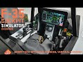 F-35 cockpit simulator: overview, short take-off, A-G/A-A modes, vertical landing