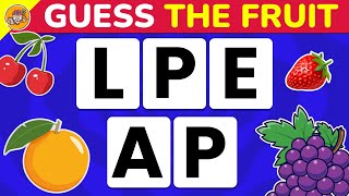 FOOD QUIZ: Guess The FRUIT by SCRAMBLE LETTERS (22 Fruits) - AHB Quiz Trivia
