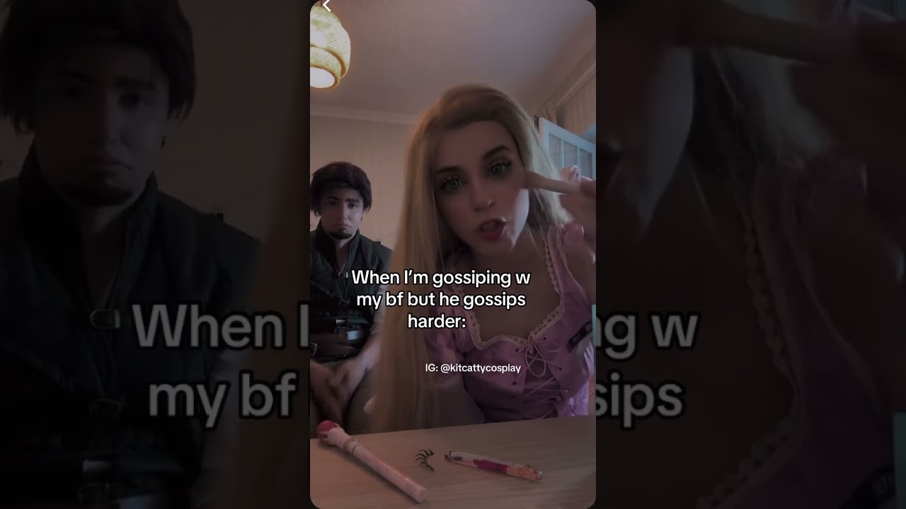 He’s insane #cosplay #tangled #disney #couple #relationship #relatable #cosplayer #anime
