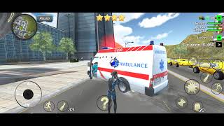 Spider Rope Hero Vegas Crime City - Ambulance and School Bus Driving - Android #karambiranimation screenshot 5