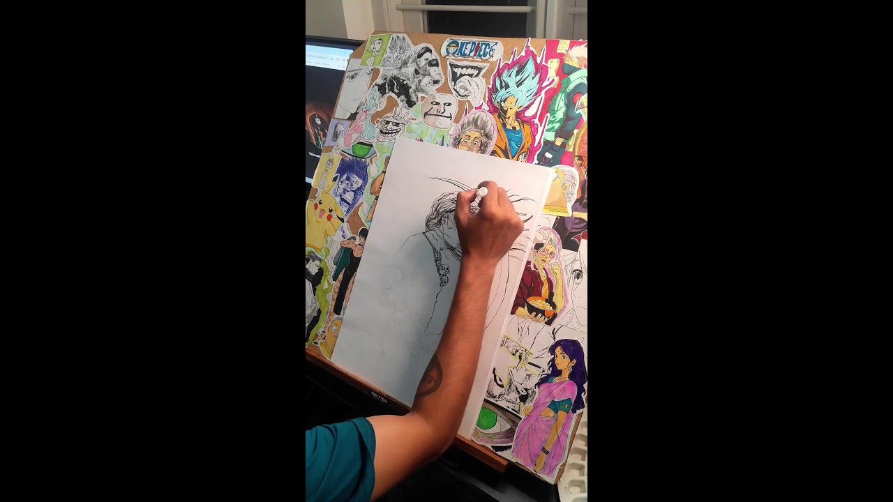 Streaming My dRAWING everyday to reach 10kSub ! Day - 129 