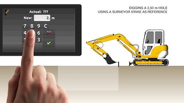 iDig Touch   Machine Control Depth with Surveyor