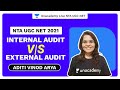 Aditi Vinod Arya | Internal Audit Vs External Audit | NTA UGC NET