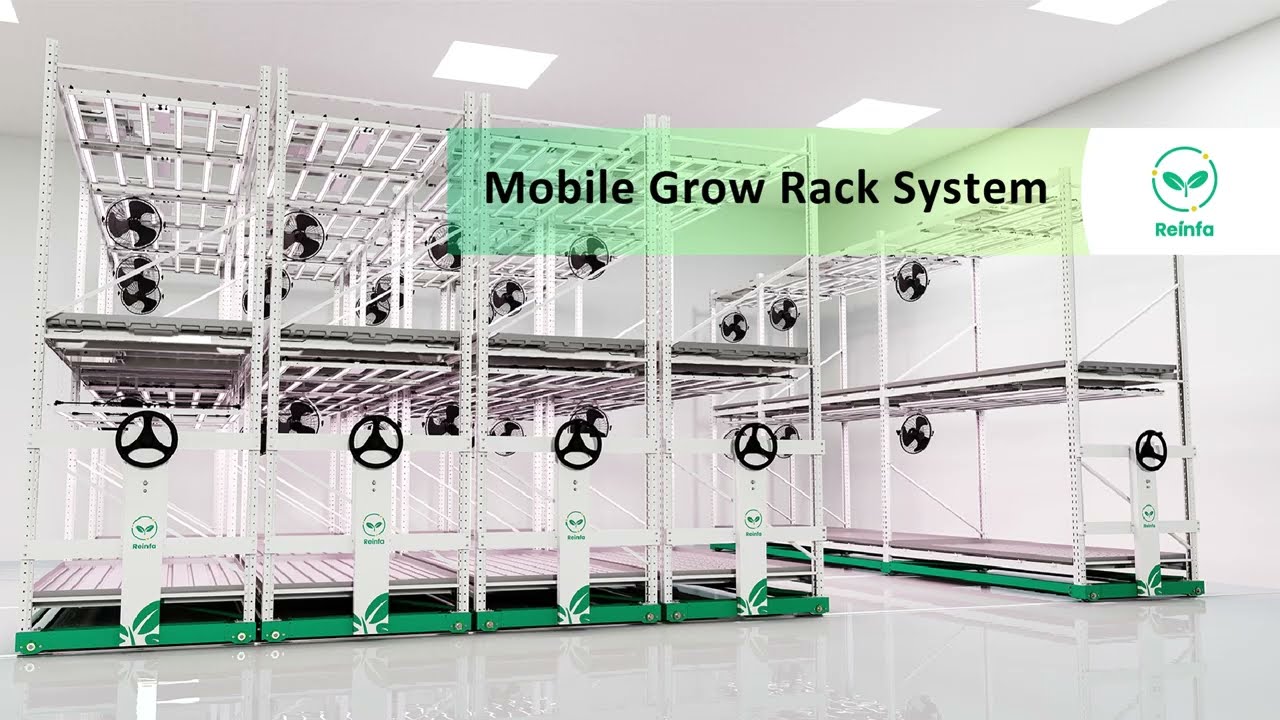 Reinfa Mobile Vertical Grow Rack System - Vertical Cultivation Grow Solutions