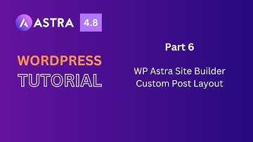 WP Astra - Post Layout With Site Builder