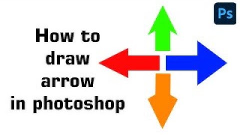How to draw arrow in photoshop