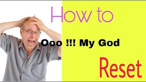 How to reset redmi 3s prime