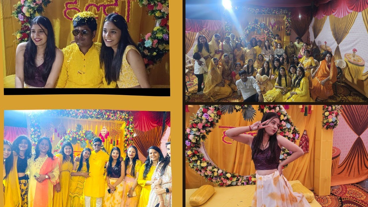 Haldi ceremony || Phoolon ki Holi 💛 - Cousin's wedding Vlog 34