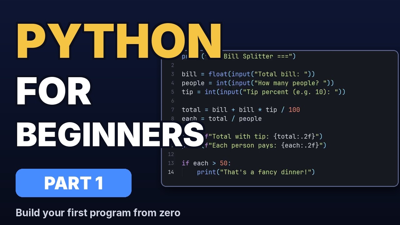 Python for Beginners (Part 1): Learn the Basics by Building a Real ...