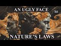 An ugly face  violating natures laws  beauty  thought