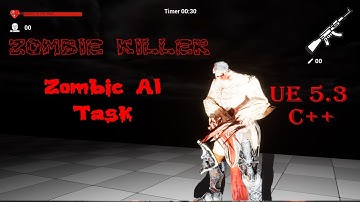 15. Zombie AI task | Zombie Killer | Unreal 5.3 C++