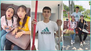 Funny Brother & 2 Lady Sisters 👧🏻😂🧑🏻 Su Hao #shorts by SH TikTok Trend
