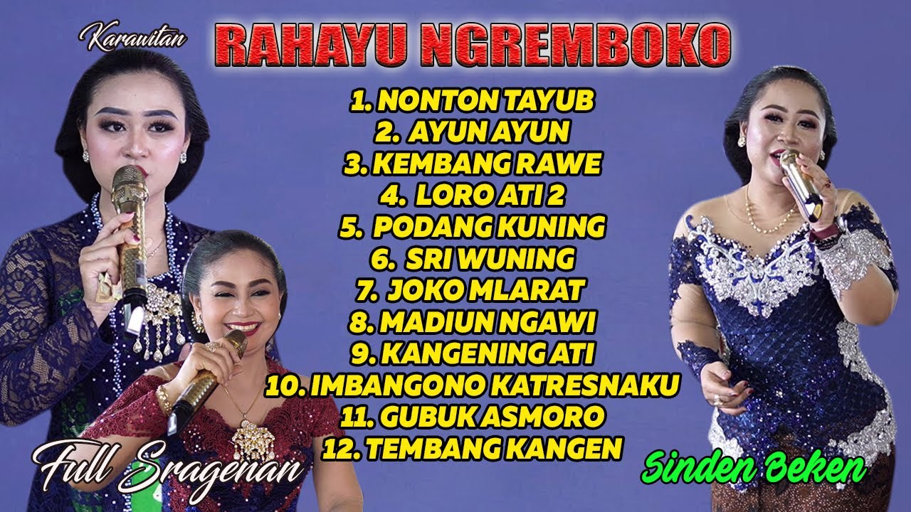 full sragenan RAHAYU NGREMBOKO ,NONTON TAYUB, ATUN, AJENG, TATA SUNYAHYOH,