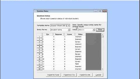 OMR Software - Question Response in OMR Sheet using OMR Software