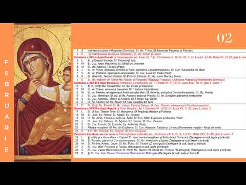 Calendar ortodox. Sarbatori religioase din calendar ortodox crestin 2020