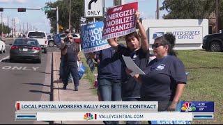 Local postal workers rally for better contract