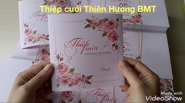 In thiệp cưới Bmt