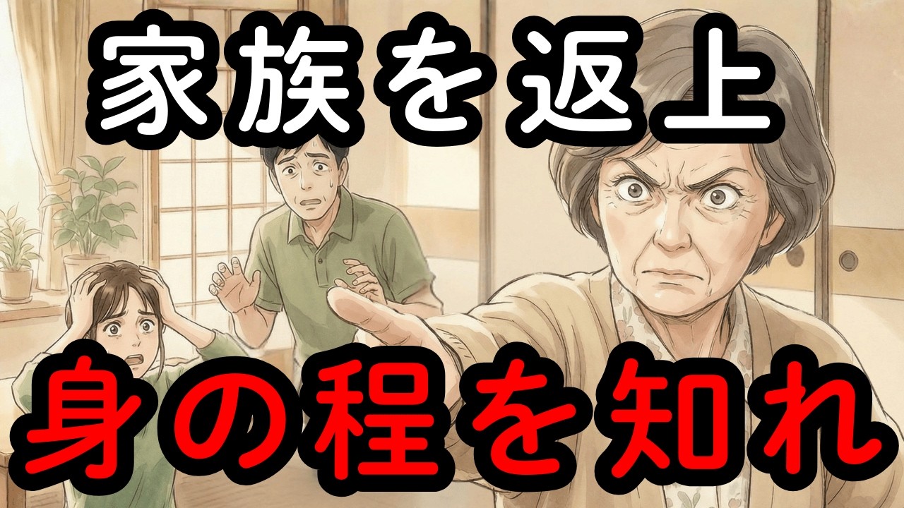 「退職金が入ったんでしょ？どうせ使い道ないよね」息子夫婦に言われた63歳母の決断【シニア朗読】