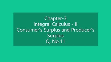 Chapter 3 Integral Calculus II   Consumer