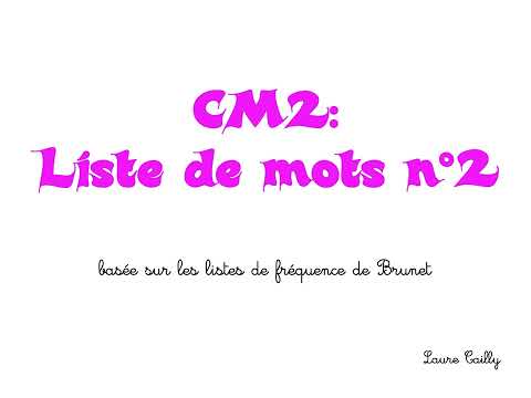 CM2: Dictée de
