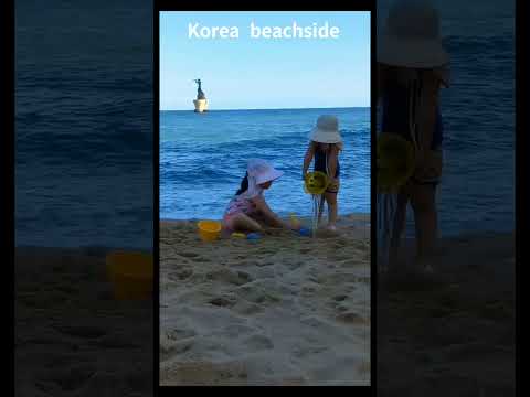 #korea#busan#Haeundae#beachside#seaside#town#views#sunrise #sunset#wave#sandy#beach#play#kids#ASMR