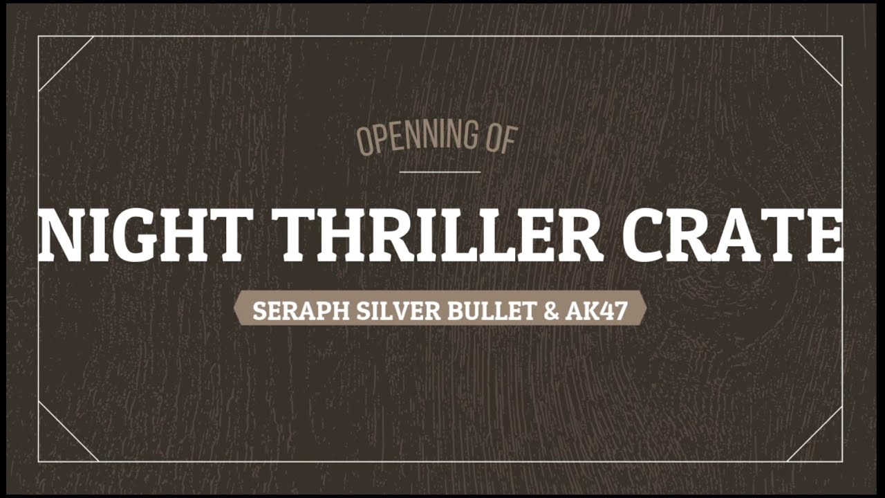 COD mobile NIGHT THRILLER crate opening of seraph silver bullet and AK 47 stakeholder!