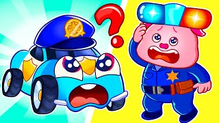 Where Is My Police Siren Song? 🚓Funny Kids Songs And Nursery Rhymes By Bubba Pig 🌈
