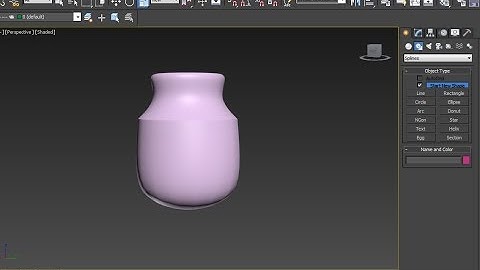 3dmax Tutorial - Modeling a Jar using Line Spline and Lathe Modifier