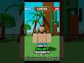How To Collect Coconuts Grow A Garden Roblox 