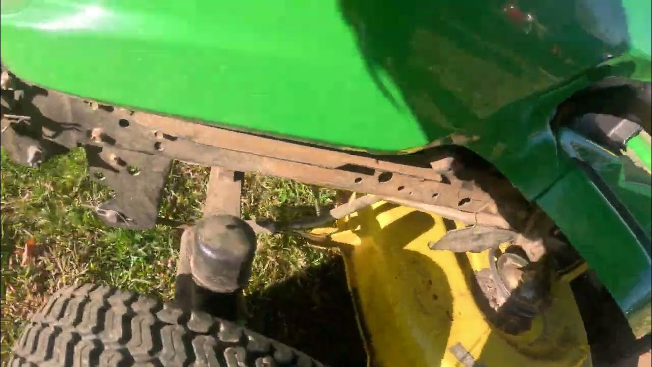 john deere x300 breaking belts. john deere throwing belts YouTube