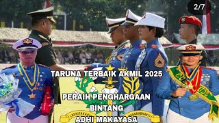 Taruna Terbaik 2025 Akmil Peraih Penghargaan Bintang Adhi Makayasa