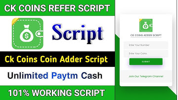 New Earning App CK Coins Script | Ck Coins App Payment Proof ||