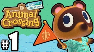 Animal Crossing New Horizons (DAY 1) Ducklebury Island - Gameplay Walkthrough Part 1 Nintendo Switch