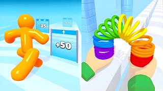 Tall Man Run vs Toy Spring 💥 UNSTOPPABLE Height Power! All Levels Unlocked (Android, iOS)