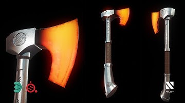 Game Asset Axe | Autodesk3dsMax/SubstancePainter