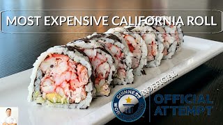I Made An Expensive California Roll & An Unofficial Attempt To Break My @GuinnessWorldRecords title Where And How The California Roll Was Invented