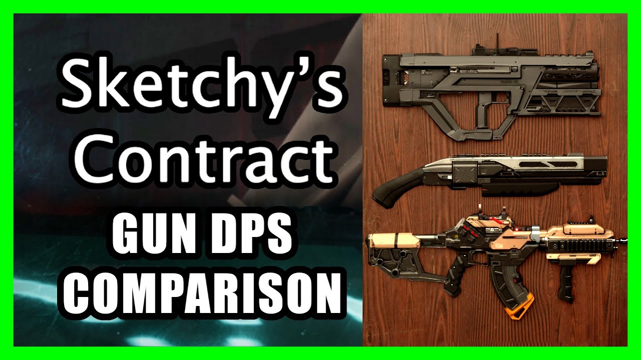 Sketchy's Contract: Gun DPS Comparison (OUTDATED AS OF V0.6.0.0)