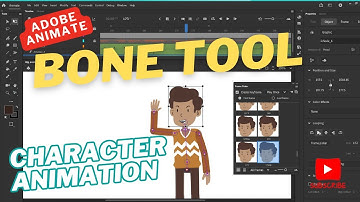 Adobe Animate character animation tutorial using bone tool #adobeanimate #2danimation