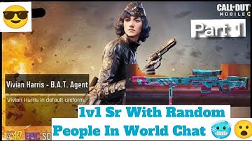 1v1 SniperRifle With Random People In World Chat (Part1)