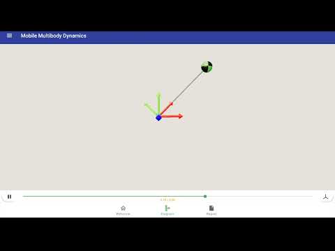 Simple Pendulum Tutorial in Mobile Multibody Dynamics