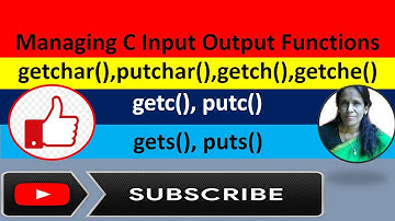 Managing  C Input Output Functions|ratan agarwal it informer