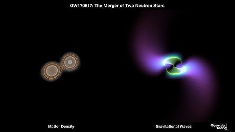 Neutron star merger seen in gravity and matter