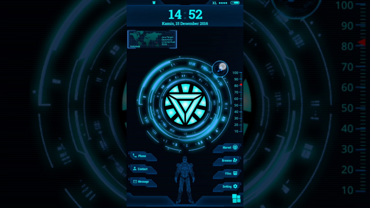 ironman rainmeter skin and modatate